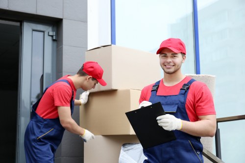 House removal team preparing a move in Old Coulsdon