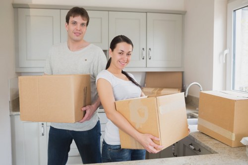 Loading business items for a commercial move near Old Coulsdon